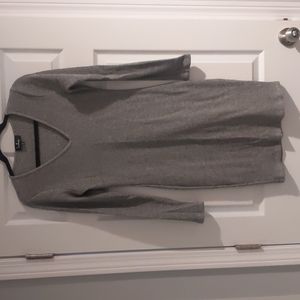 Lulu's Ribbed V Neck Dress